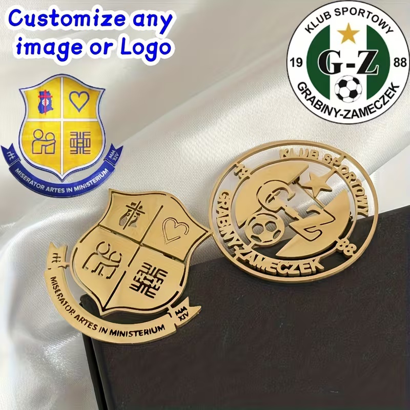 Men Accessories Brooch - เข็มกลัดโลโก้แบบกำหนดเอง ดีไซน์เรียบง่าย สร้างสรรค์ ทำจากสแตนเลส ลายบริษัท สำหรับผู้หญิง