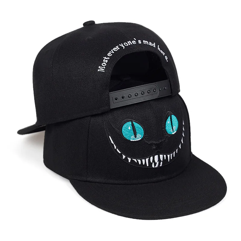 Hat Snapback Cap - การ์ตูนอลิซในแดนมหัศจรรย์คาวาอิหมวกเบสบอลหมวกกีฬาเชชียร์แคทปัก DSN หมวกฮิปฮอปหมวกสแน็ปแบ็คของขวัญ