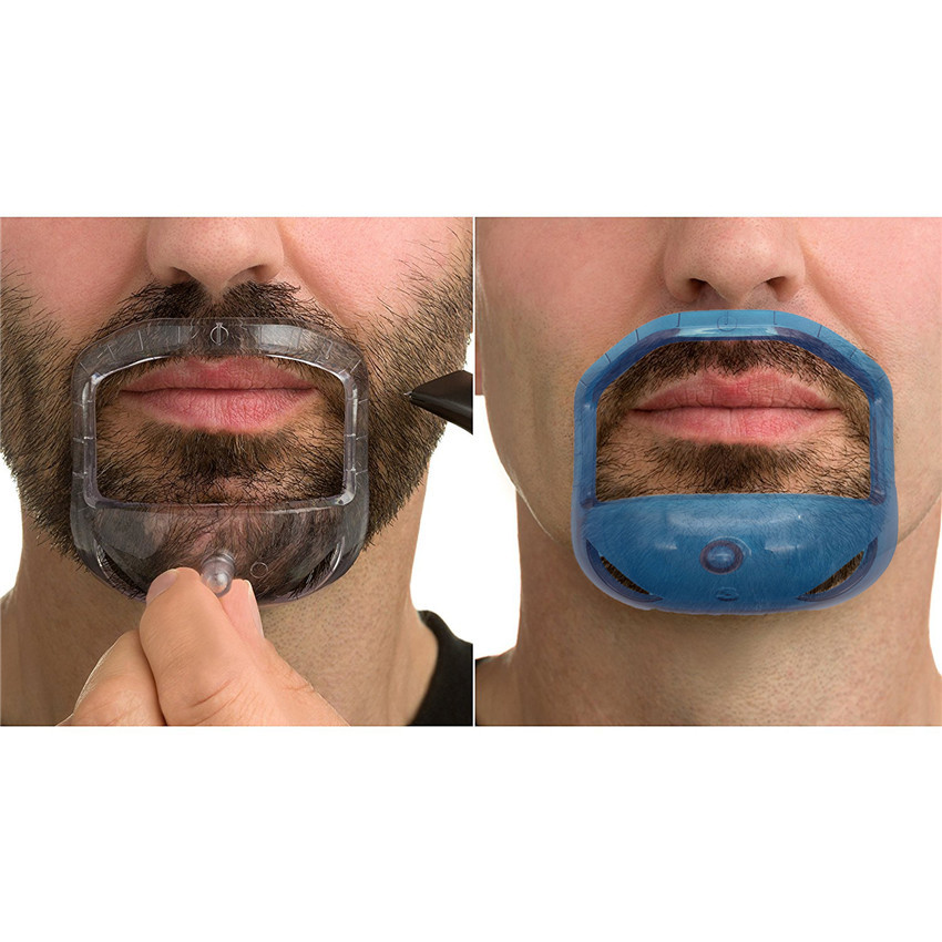 Men Accessories Combo - 5 ชิ้น/เซ็ตโปร่งใสเคราจัดแต่งทรงผมเครื่องมือและโกนหนวดแม่แบบสําหรับชายหนวดจัดแต่งทรงผม Shaper