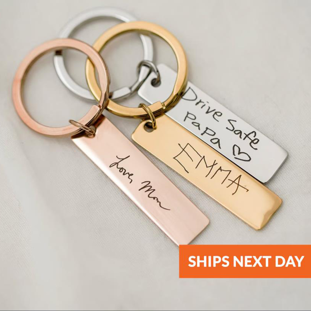 Men'S Accessories Gift Ideas - พวงกุญแจที่เขียนด้วยลายมือจริง พวงกุญแจสั่งทําพิเศษ เหมาะสําหรับผู้หญิงและผู้ชาย ไอเดียของขวัญที่ไม่ซ้ําใคร ประดับยนต์