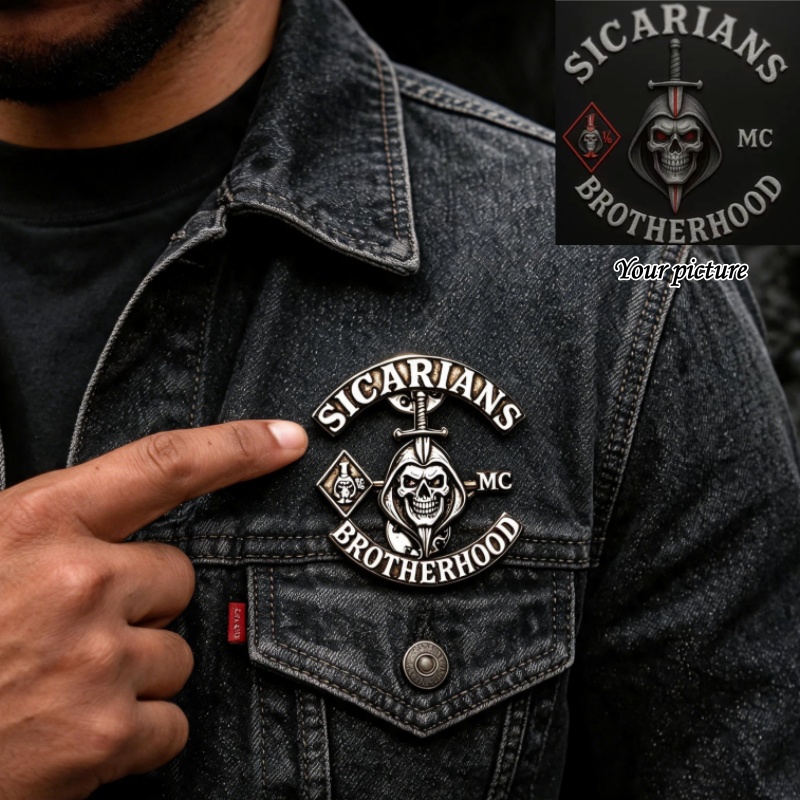 Men Accessories Brooch - เข็มกลัดรูปภาพ MC แบบกำหนดเองส่วนบุคคล สำหรับผู้หญิงผู้ชาย สแตนเลสสตีล สลักโลโก้บริษัท