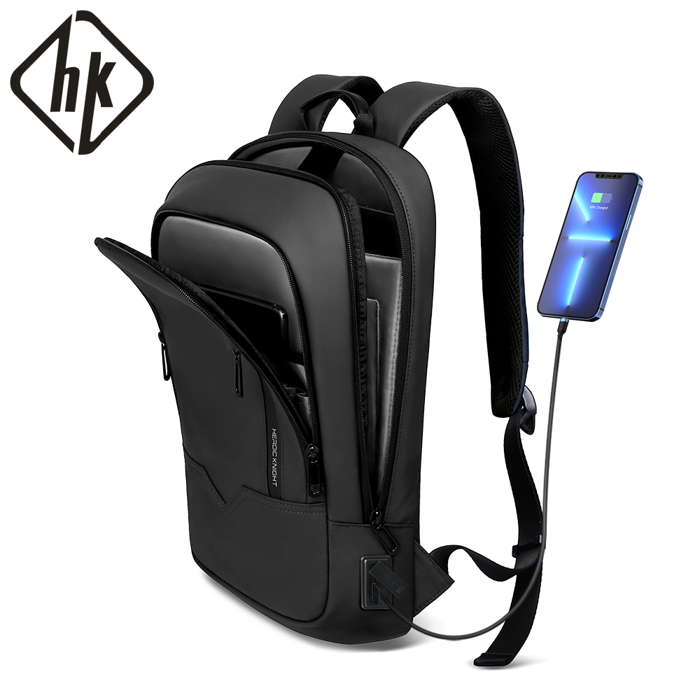 Men'S Accessories Backpack - กระเป๋าเป้ธุรกิจ HK Slim สำหรับผู้ชาย ใส่แล็ปท็อป 17.3