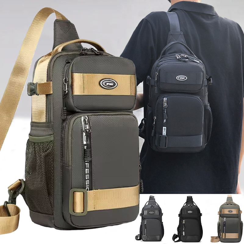 Men'S Accessories Backpack - กระเป๋าเป้สะพายหลังสำหรับผู้ชาย, กระเป๋าคาดอกสำหรับผู้ชาย, กระเป๋าสะพายข้างลำลองสำหรับผู้ชาย, กระเป๋าสะพายข้างน้ำหนักเบาและจุของได้มาก