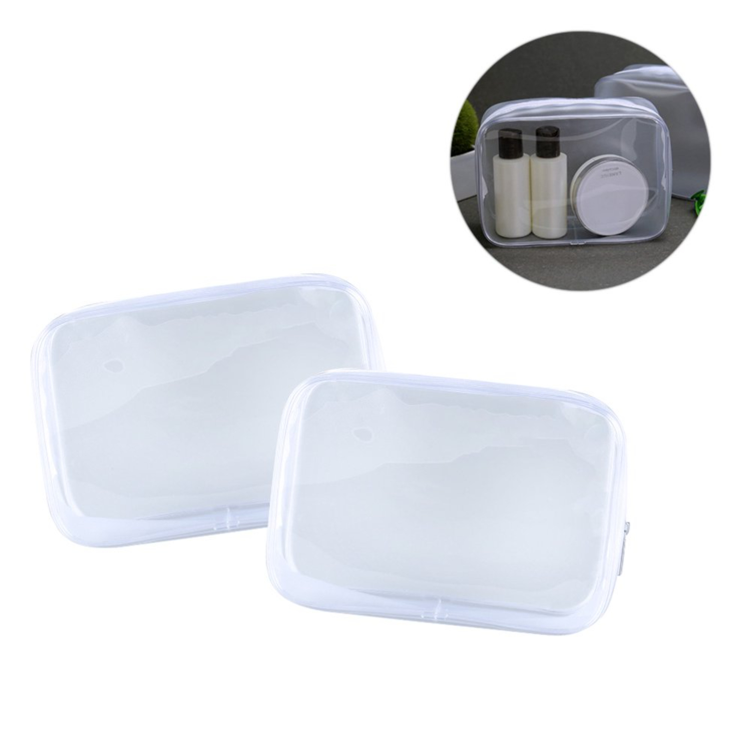 Travel Organizer Men - กระเป๋าเดินทางแป้งกระเป๋าซิปใสสําหรับผู้ชายผู้หญิง