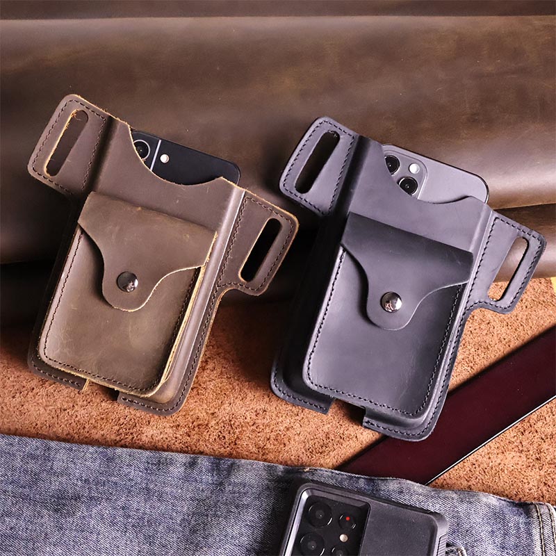 Men'S Accessories Wallet - กระเป๋าคาดเอวผู้ชายหนังวัวเกรดท็อป1ชิ้น, กระเป๋าคาดเอวแบบคงที่หนังแท้กระเป๋าสตางค์เป็นศูนย์และของขวัญกระเป๋าโทรศัพท์มือถือ