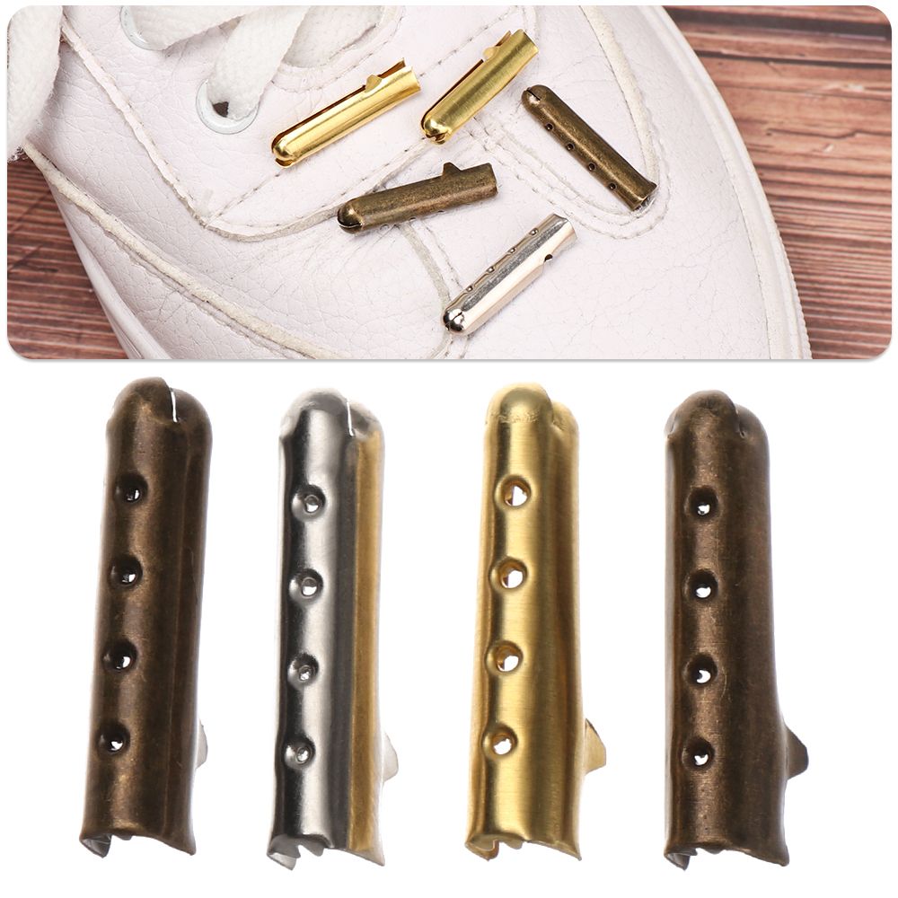 Men Accessories Tips - อุปกรณ์เสริมรองเท้าแบบไม่จำกัดเพศ 50 ชิ้น หัวเชือกผูกรองเท้า หัวเชือกแบบกระสุน สำหรับซ่อมแซมและเปลี่ยนปลายเชือกผูกรองเท้า