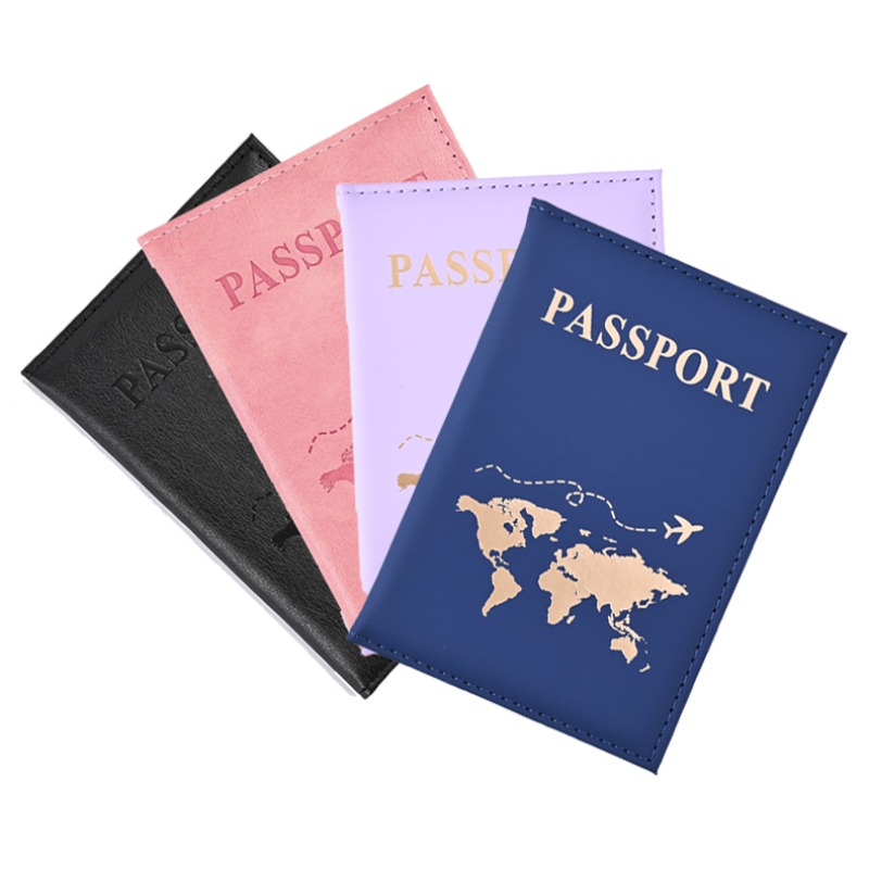 Men'S Accessories Wallet - แฟชั่นผู้ถือหนังสือเดินทางพิมพ์สําหรับผู้หญิงผู้ชายหนังสือเดินทางป้องกันกระเป๋าสตางค์ผู้ถือบัตร ID Card คลิปกระเป๋า