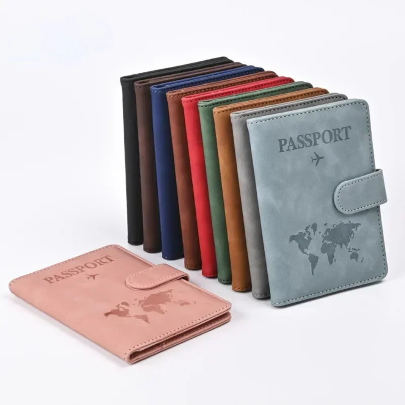 Travel Organizer Men - หนังสือเดินทางครอบคลุมผู้หญิงผู้ชายพิมพ์ผู้ถือหนังสือเดินทางเที่ยวบินตั๋วคลิป ID Bank ผู้ถือบัตรเครดิตหนังสือเดินทาง Travel Organizer