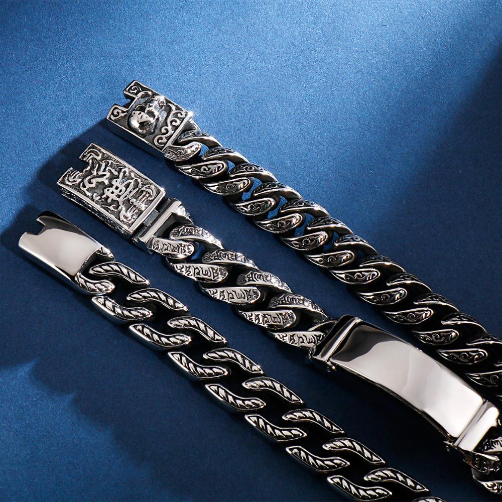 Kalen Punk CHAIN Skull กําไลข้ - Men Accessories Bd บทวิจารณ์และราคา