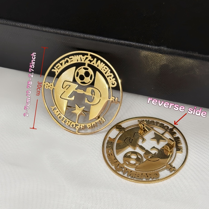 เข็มกลัดโลโก้แบบกำหนดเอง ดีไซน - Men Accessories Brooch บทวิจารณ์และราคา