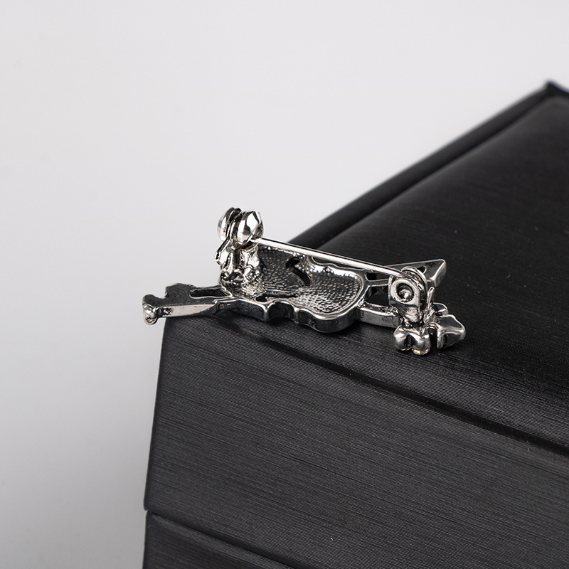 คริสตัลไวโอลินเข็มกลัดเครื่องป - Men Accessories Brooch บทวิจารณ์และราคา