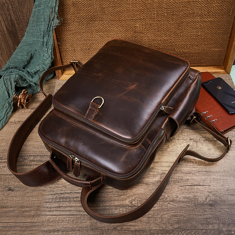 กระเป๋าเป้สะพายหลังหนังแท้เคลื - Men'S Accessories Backpack บทวิจารณ์และราคา
