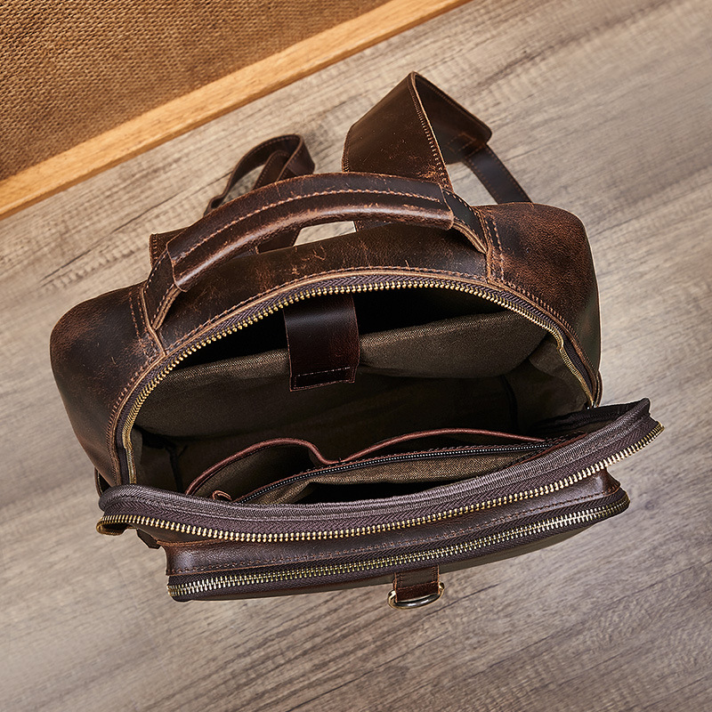 กระเป๋าเป้สะพายหลังหนังแท้เคลื - Men'S Accessories Backpack บทวิจารณ์และราคา