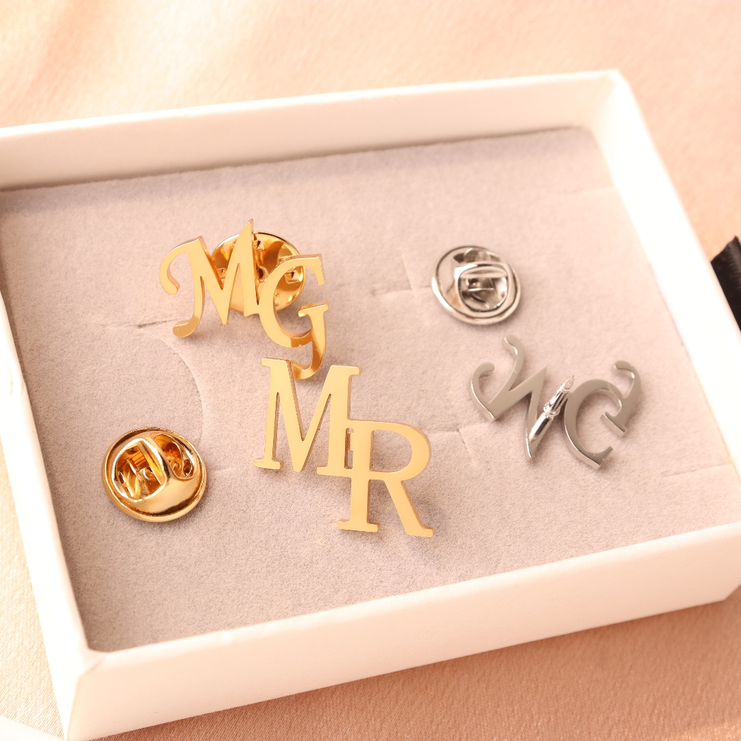 เข็มกลัดติดเสื้อสแตนเลสสตีลสลั - Men Accessories Brooch บทวิจารณ์และราคา