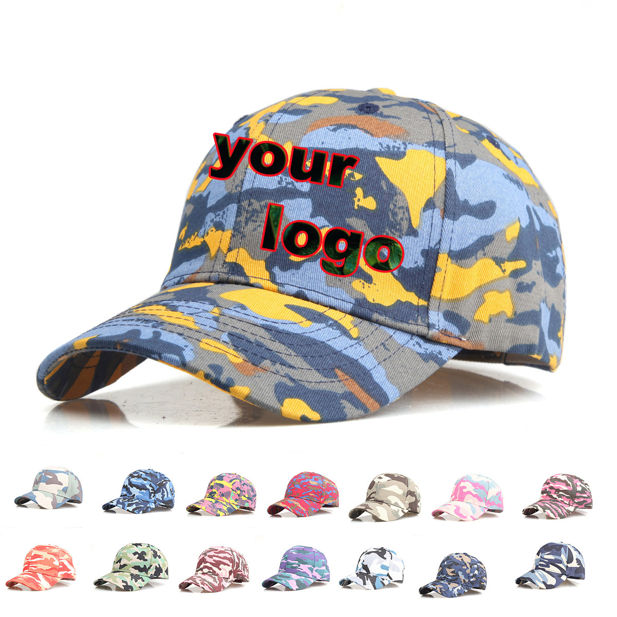 โลโก้ที่กําหนดเอง Camouflage เ - Hat Snapback Cap บทวิจารณ์และราคา