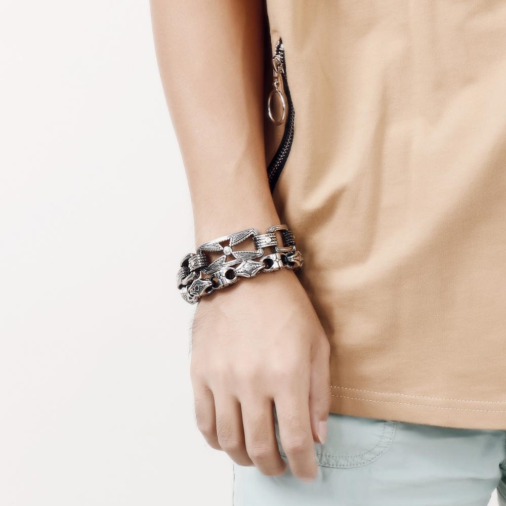 KALEN Punk CROSS สร้อยข้อมือผู - Men Accessories Bd บทวิจารณ์และราคา