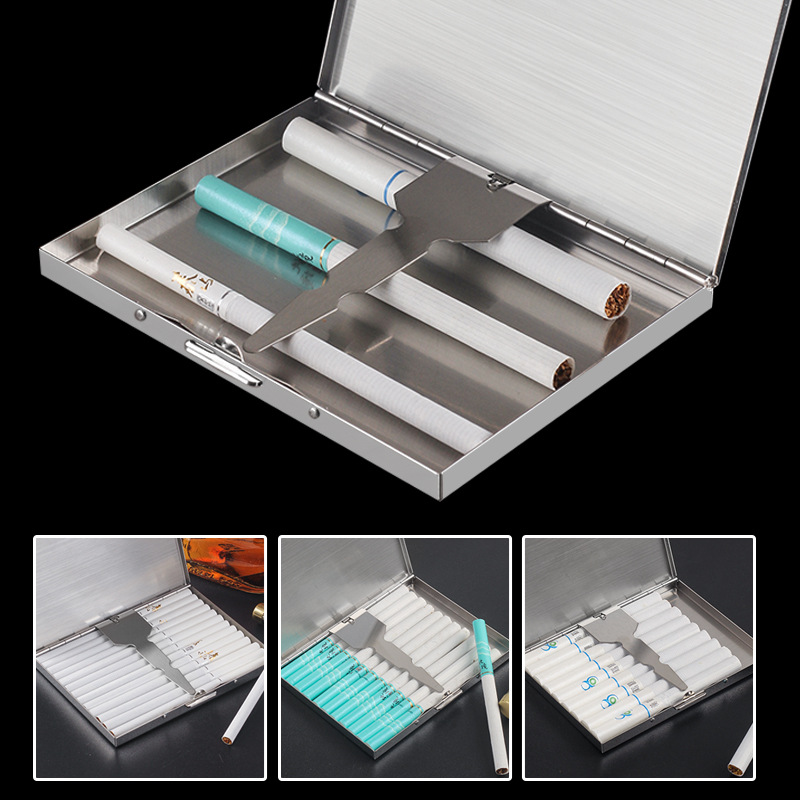 กล่องบุหรี่สแตนเลสแบบพับได้ ดี - Men'S Accessories Case บทวิจารณ์และราคา