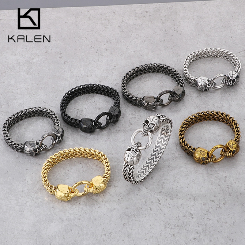 Kalen สร้อยข้อมือสแตนเลสสไตล์พ - Men Accessories Bd บทวิจารณ์และราคา