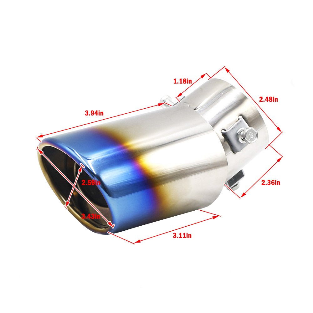 Tail Muffler ท่อไอเสียท่อเงินอ - Men Accessories Tips บทวิจารณ์และราคา