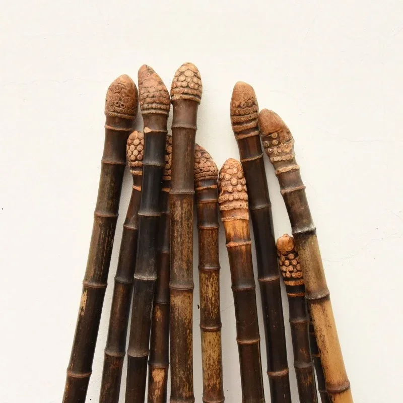 ไม้ไผ่สีม่วงธรรมชาติแกะสลักเดิ - Men Accessories Tips บทวิจารณ์และราคา