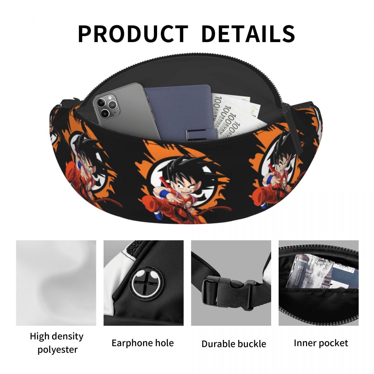 กระเป๋าคาดเอวซุนโกคู Z ลายการ์ - Men Accessories Kit บทวิจารณ์และราคา