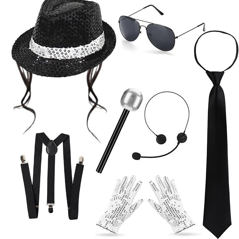 ชุดอุปกรณ์คอสเพลย์ไมเคิล แจ็คส - Men Accessories Combo บทวิจารณ์และราคา