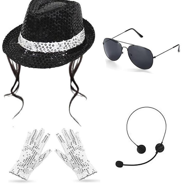ชุดอุปกรณ์คอสเพลย์ไมเคิล แจ็คส - Men Accessories Combo บทวิจารณ์และราคา