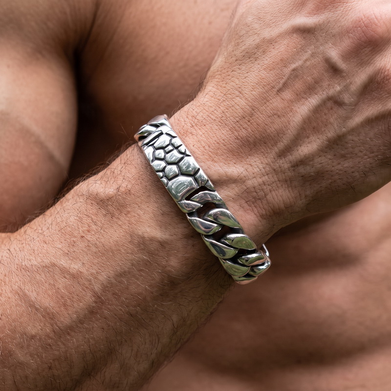 สร้อยข้อมือโซ่สแตนเลสสตีลวินเท - Men Accessories Bd บทวิจารณ์และราคา