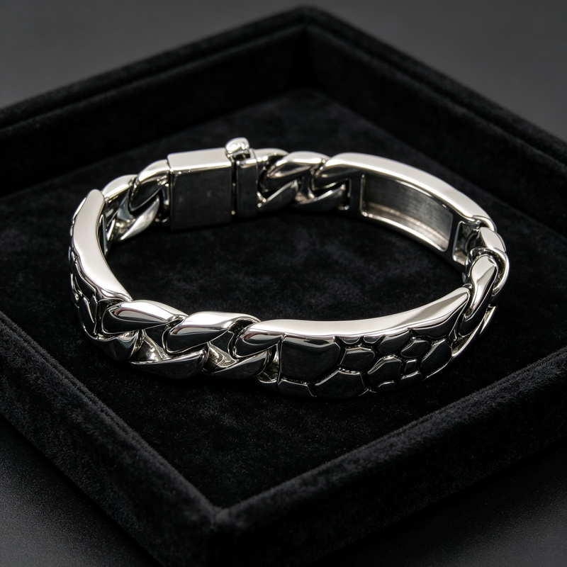 สร้อยข้อมือโซ่สแตนเลสสตีลวินเท - Men Accessories Bd บทวิจารณ์และราคา