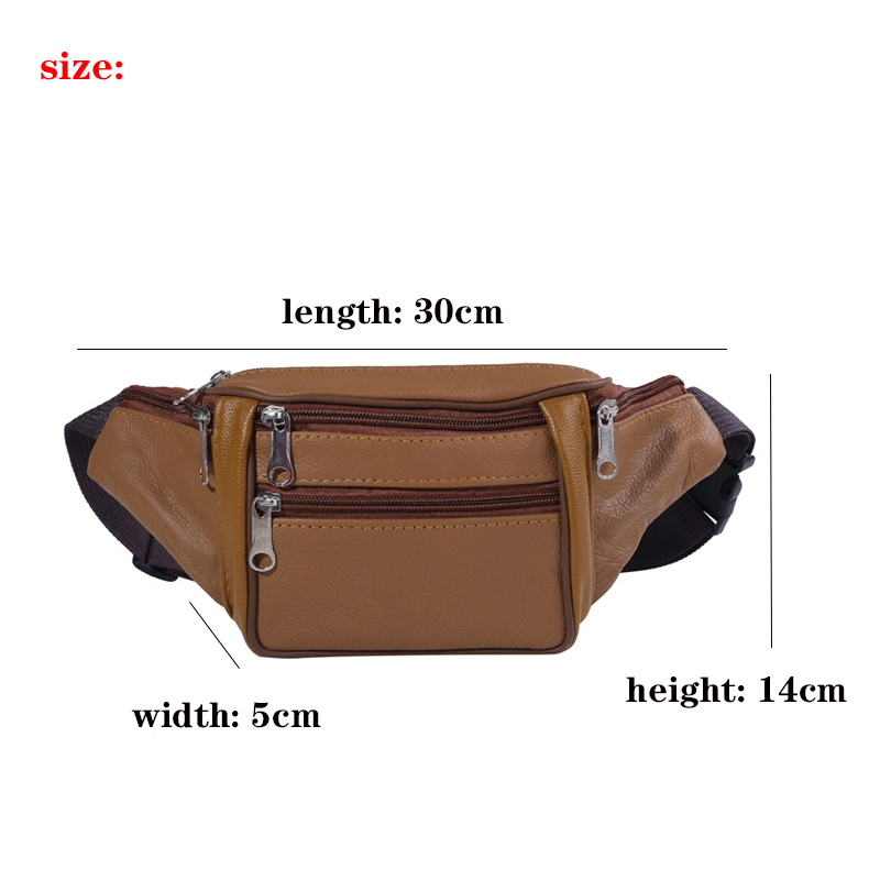 แฟชั่นผู้ชายหนังแท้เอวแพ็คผู้ช - Travel Organizer Men บทวิจารณ์และราคา