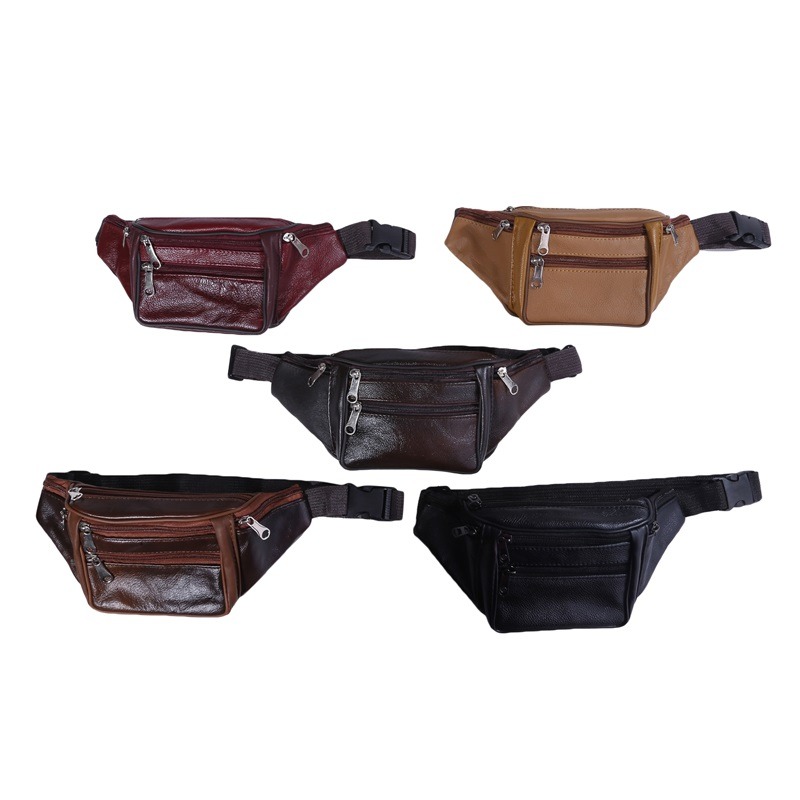 แฟชั่นผู้ชายหนังแท้เอวแพ็คผู้ช - Travel Organizer Men บทวิจารณ์และราคา
