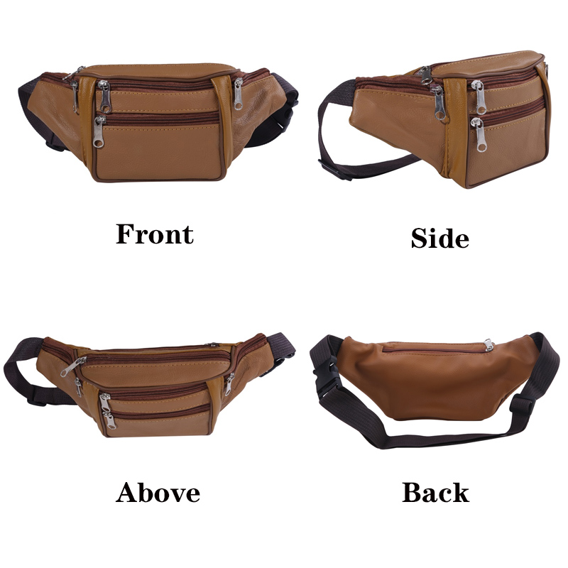 แฟชั่นผู้ชายหนังแท้เอวแพ็คผู้ช - Travel Organizer Men บทวิจารณ์และราคา