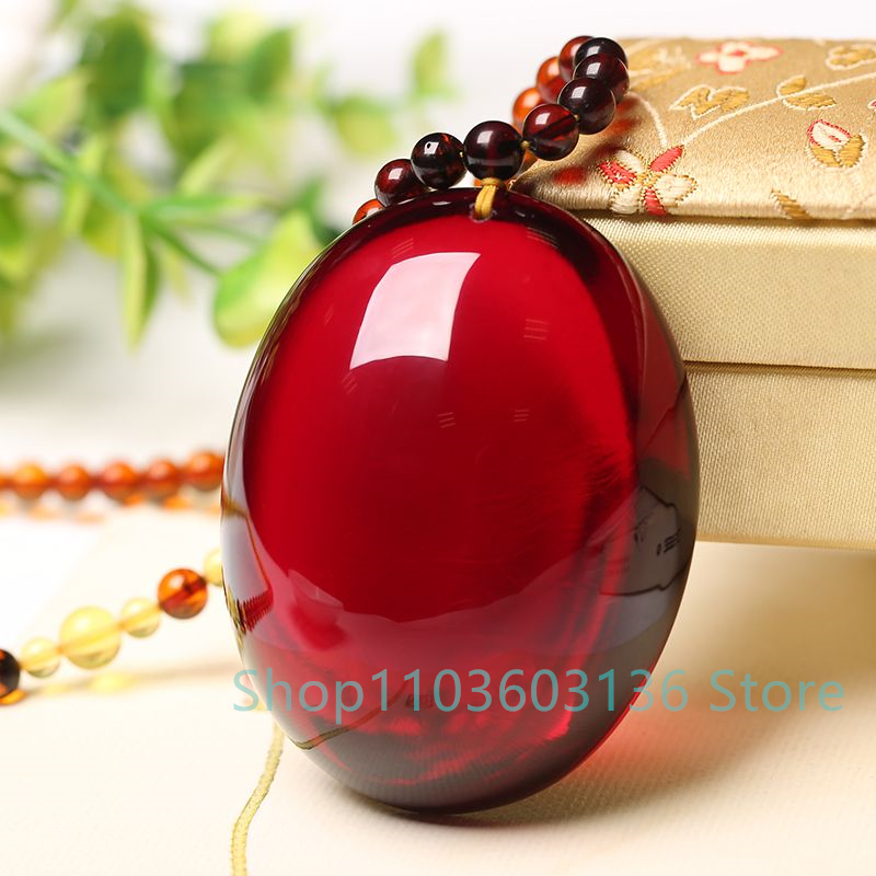 สร้อยคอจี้ขี้ผึ้งสีเหลืองอำพัน - Men Accessories Ethnic บทวิจารณ์และราคา