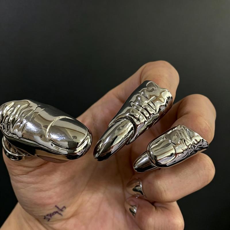แหวนเล็บโลหะสไตล์พังก์ แหวนปลา - Men Accessories Tips บทวิจารณ์และราคา
