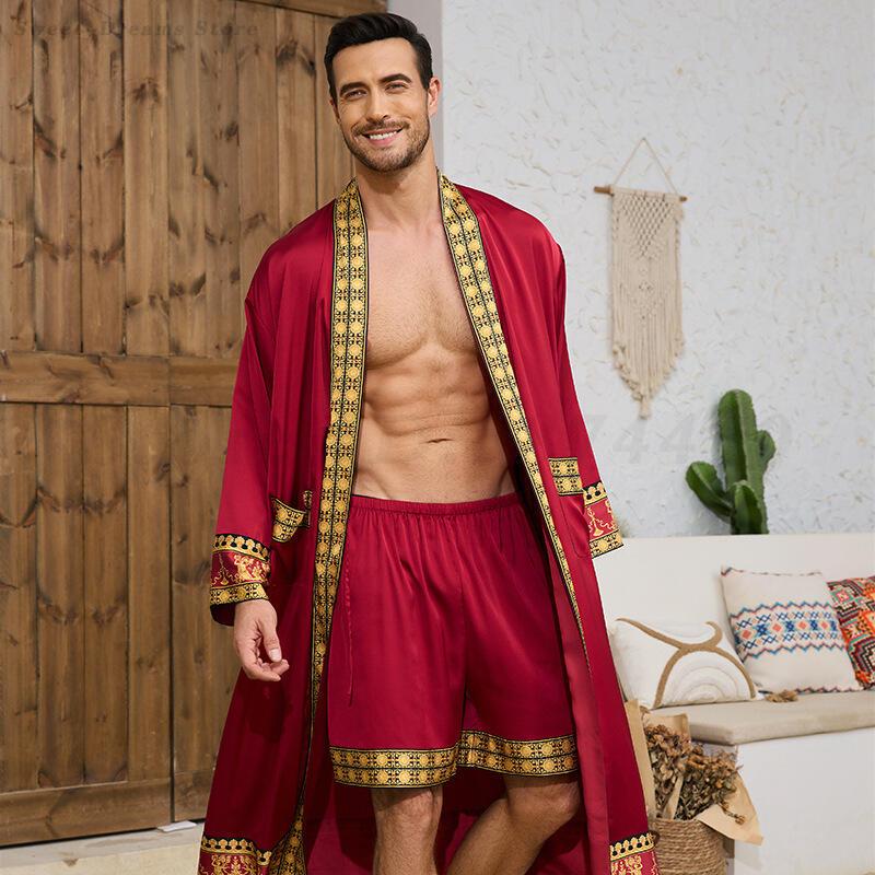 ชุดนอนผู้ชายแบบยาว สไตล์บาโรก  - Men'S Kimono Accessories บทวิจารณ์และราคา
