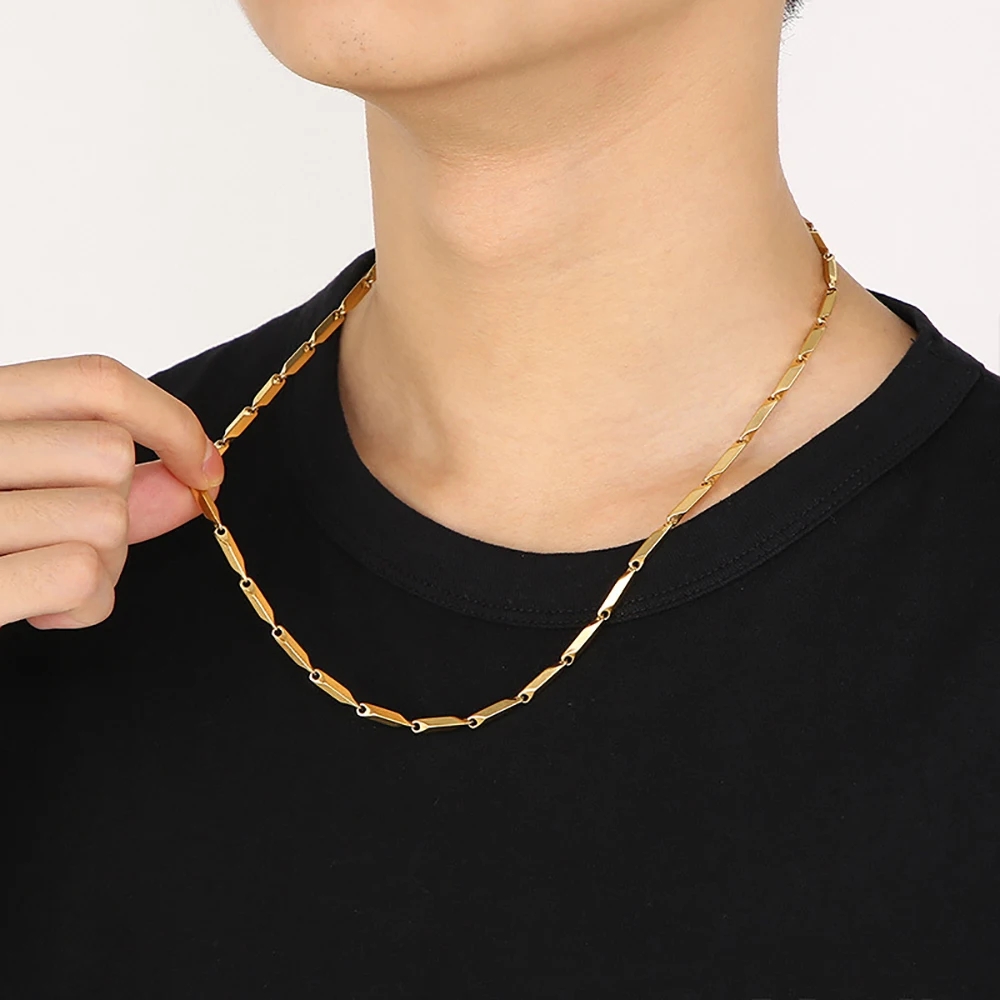 สร้อยคอสร้อยคอสแตนเลส 3MM Coll - Men Accessories Ethnic บทวิจารณ์และราคา