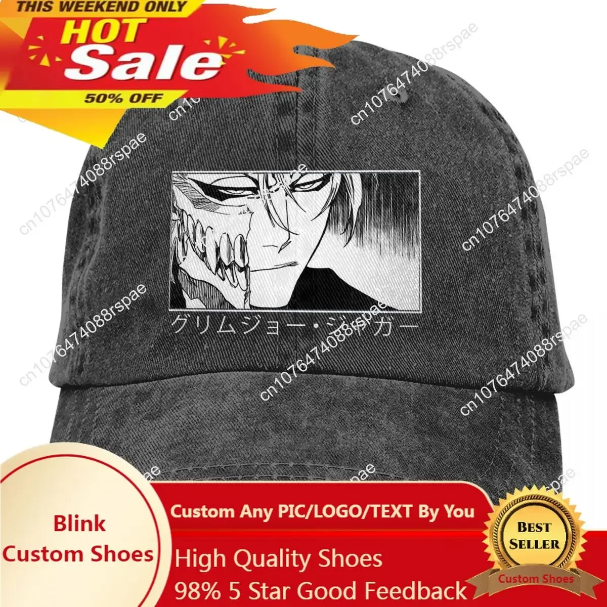 หมวกเบสบอลผู้ชายแบบซักได้ Grim - Hat Snapback Cap บทวิจารณ์และราคา