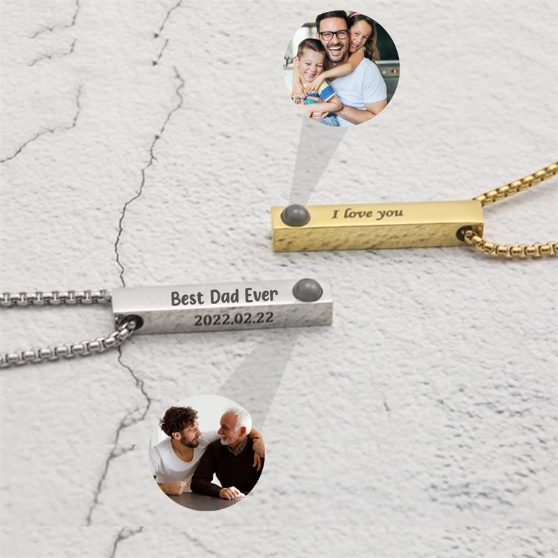 สร้อยคอรูปภาพแบบกำหนดเอง สร้อย - Men Accessories Gift Box บทวิจารณ์และราคา