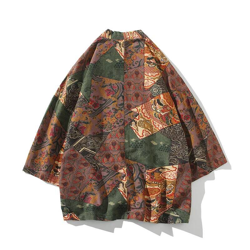 สไตล์ชาติพันธุ์พิมพ์ Yukata ผู - Men'S Kimono Accessories บทวิจารณ์และราคา