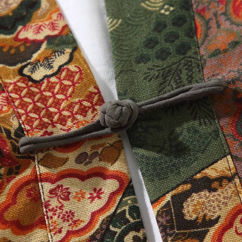 สไตล์ชาติพันธุ์พิมพ์ Yukata ผู - Men'S Kimono Accessories บทวิจารณ์และราคา