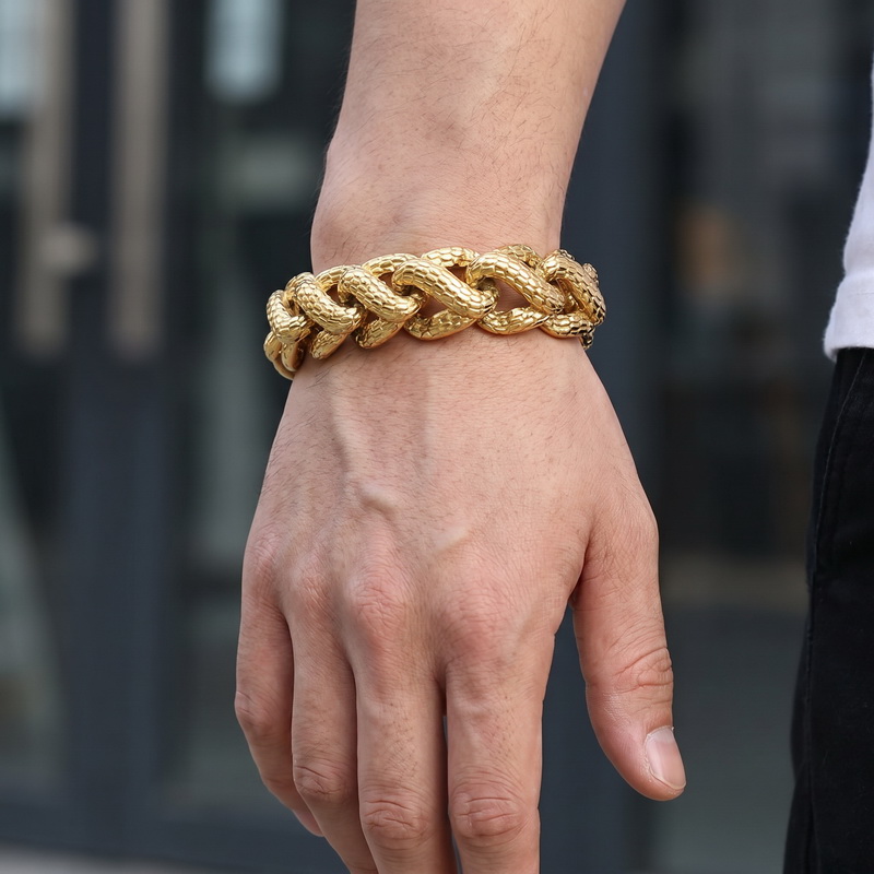 สร้อยข้อมือผู้ชายแบบ Cuban Lin - Men Accessories Bd บทวิจารณ์และราคา